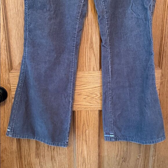 AMERICAN EAGLE Vintage 90s Y2K Corduroy Carpenter Pants Embroidered Hem Bootcut - Picture 4 of 14